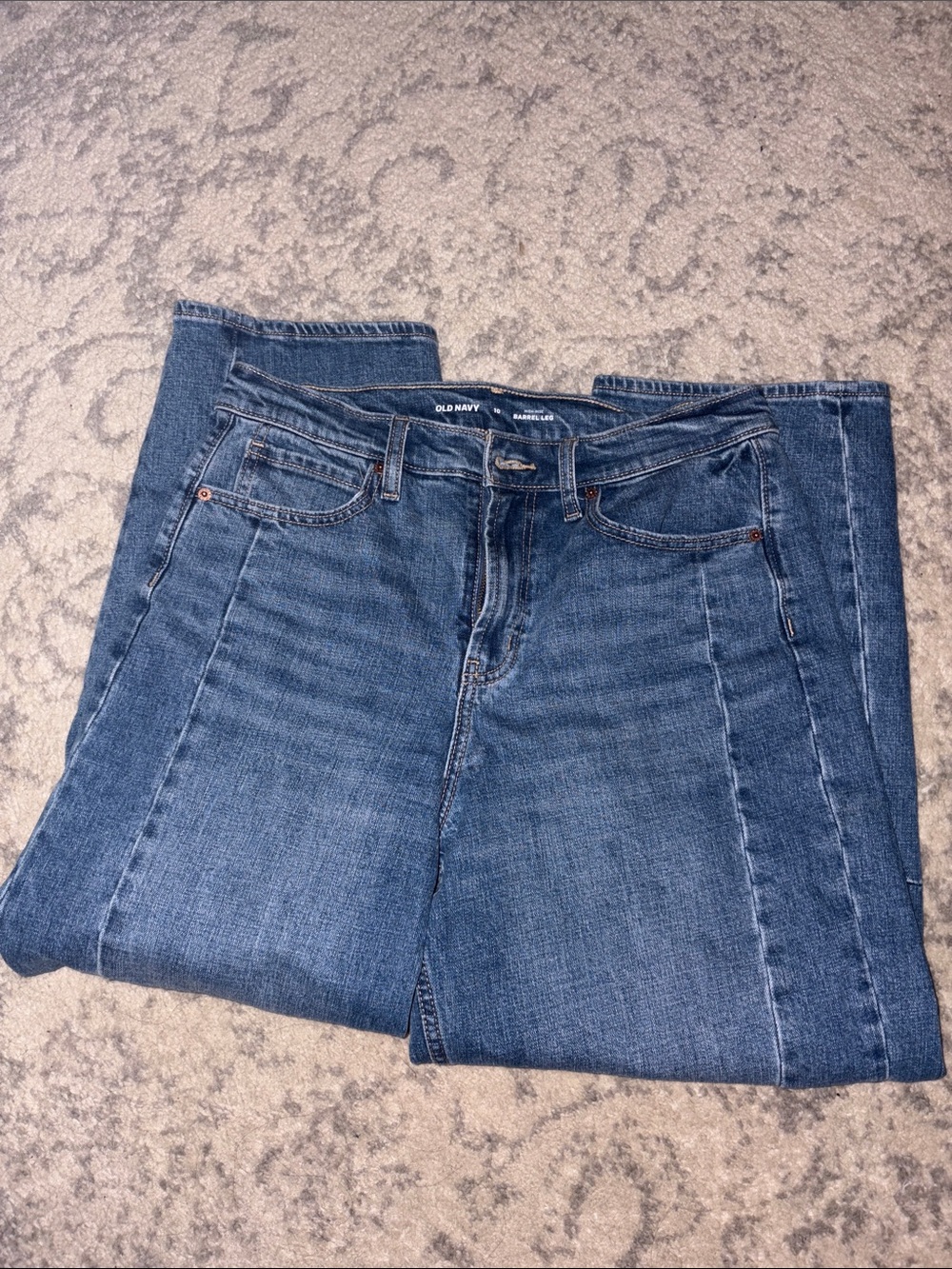 Old Navy Blue barrel-Leg Women's Jeans